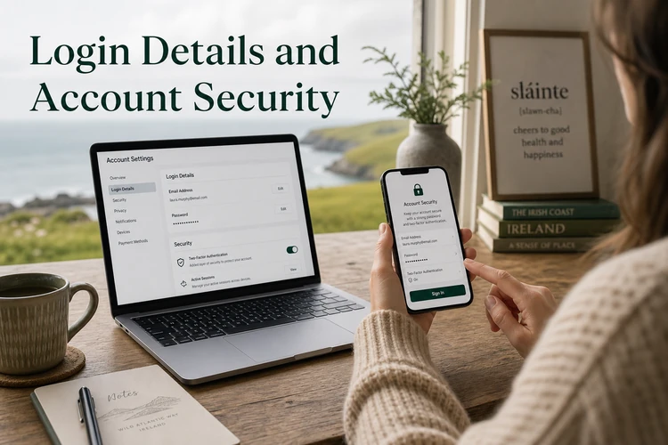 Login Details and Account Security